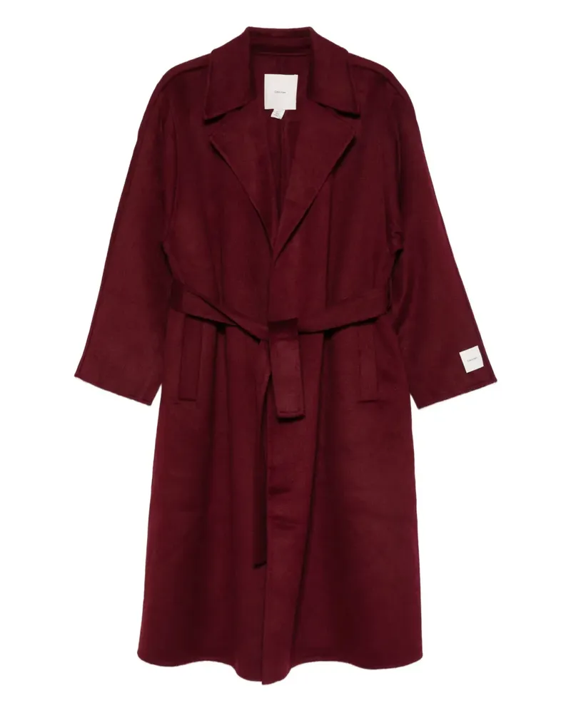 Calvin Klein Trenchcoat mit Gürtel - Rot Rot