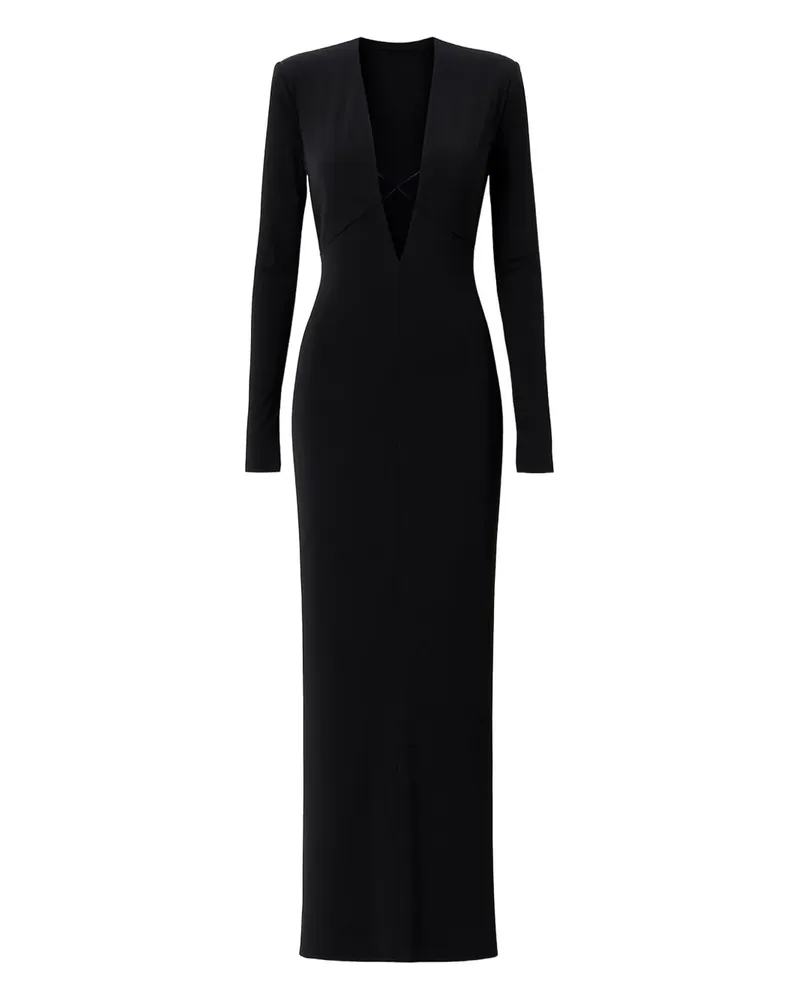 Amazuìn Langärmeliges Lara Kleid - Schwarz Schwarz