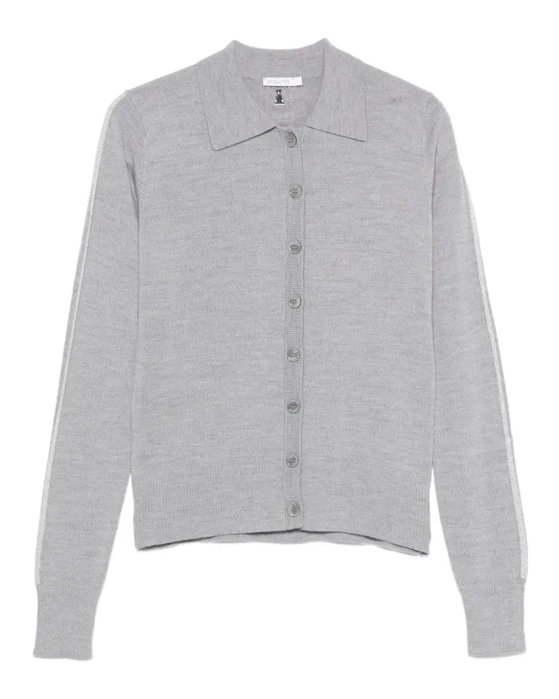 Patrizia Pepe Cardigan mit klassischem Kragen - Grau Grau