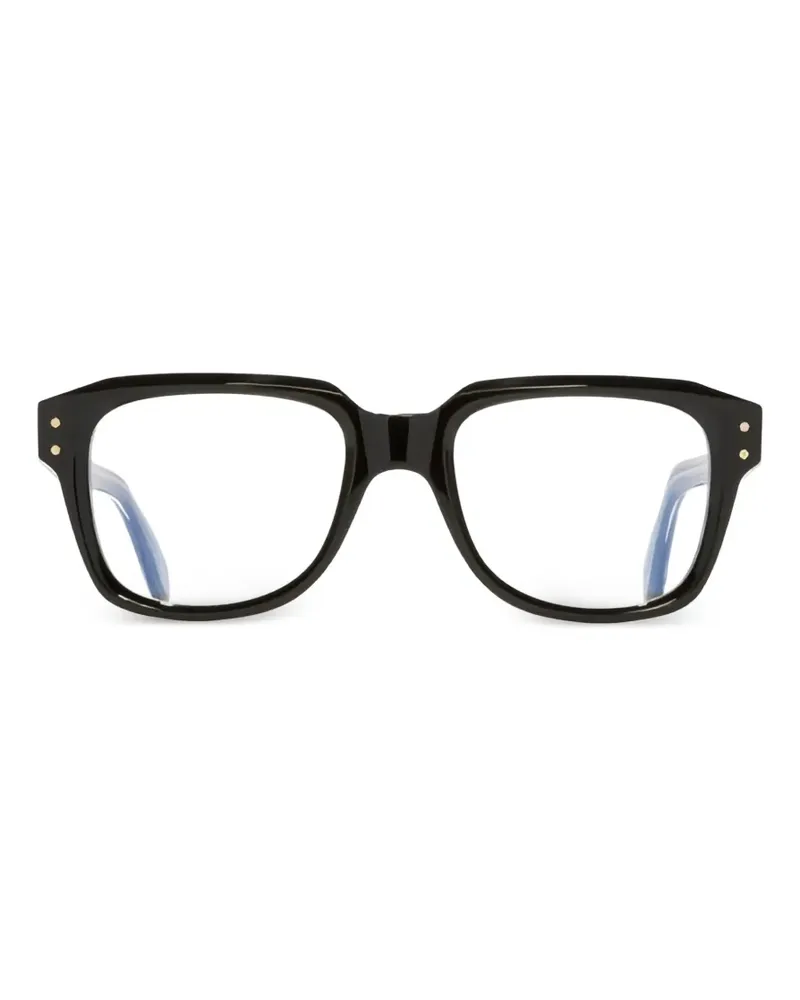 Cutler and Gross stud square-frame glasses - Schwarz Schwarz