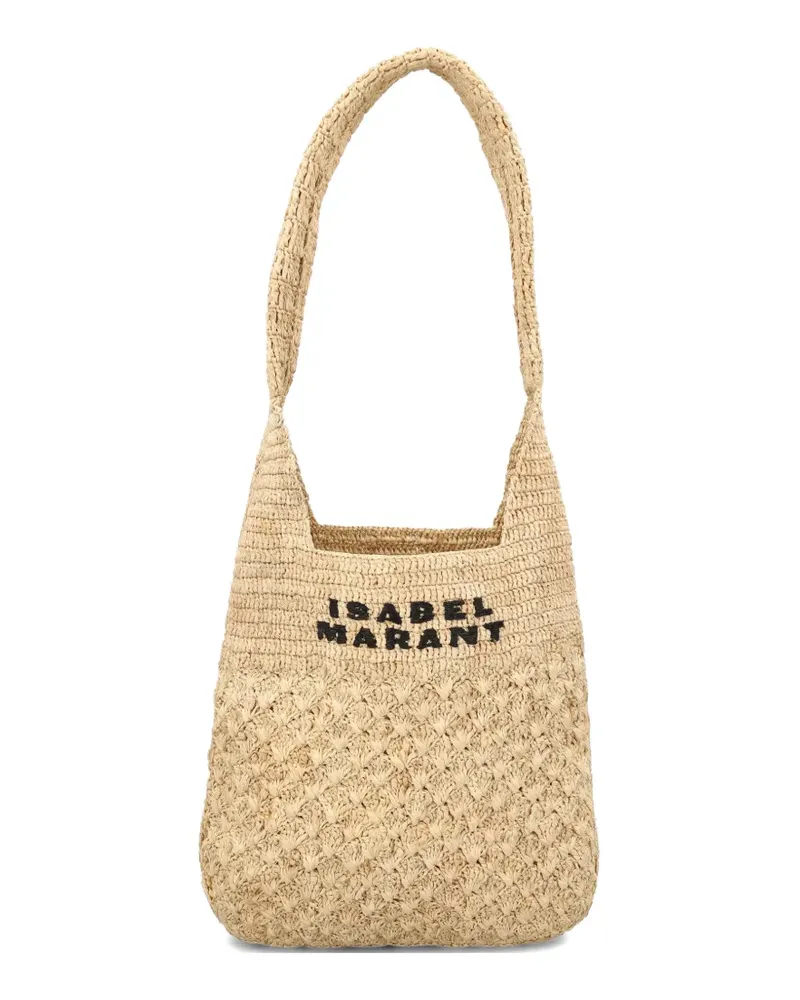Isabel Marant logo-print tote bag - Nude Nude
