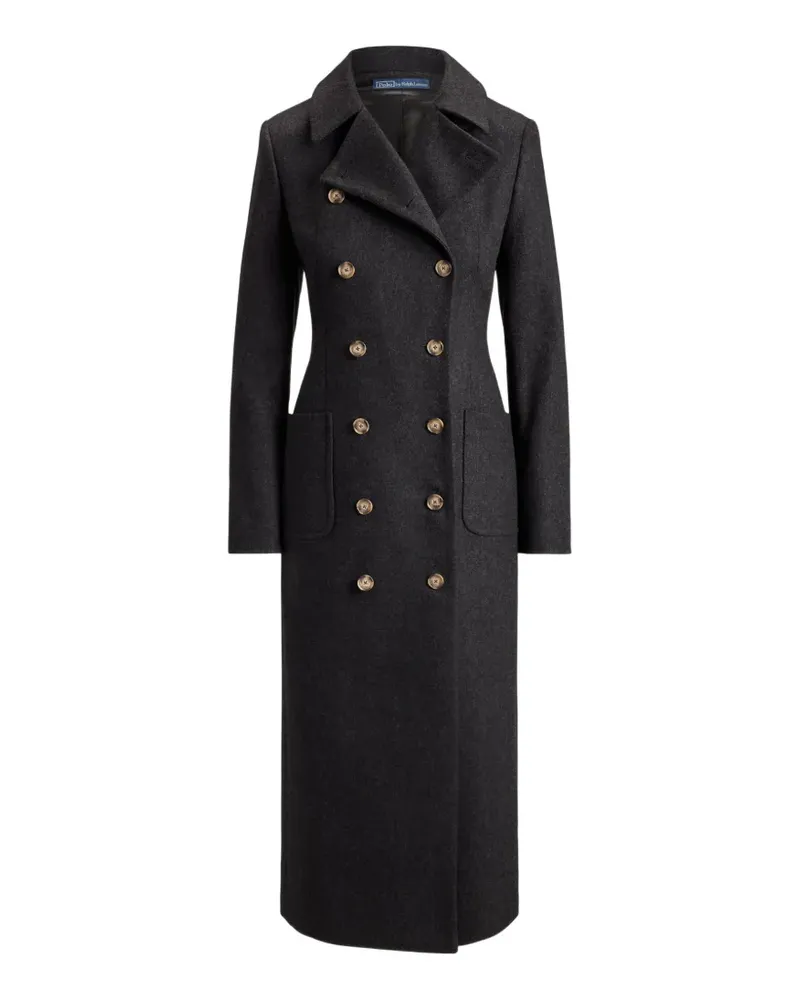 Ralph Lauren Doppelreihiger Mantel - Grau Grau