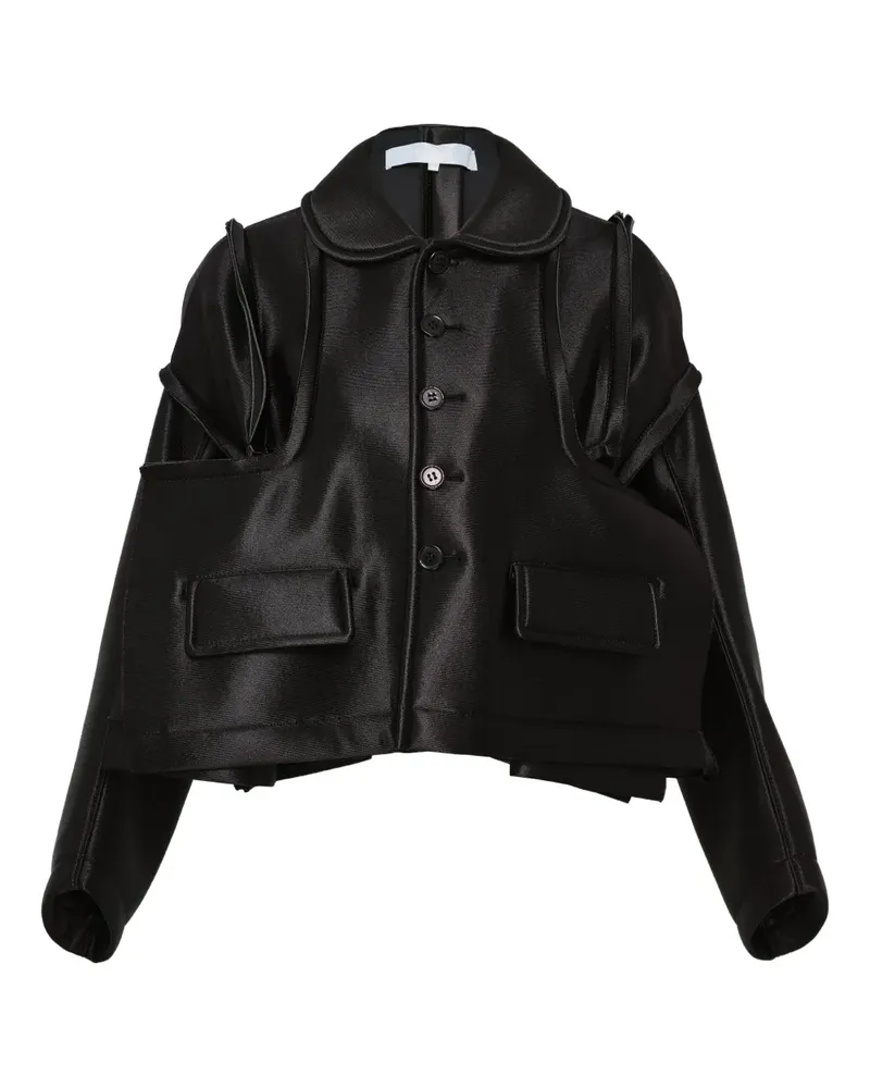 Comme des Garçons button-fastening jacket - Schwarz Schwarz