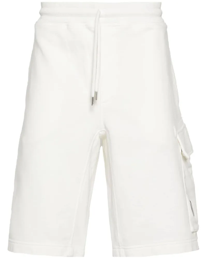 C.P. Company Bermudas mit Linsen-Detail - Weiß Weiß
