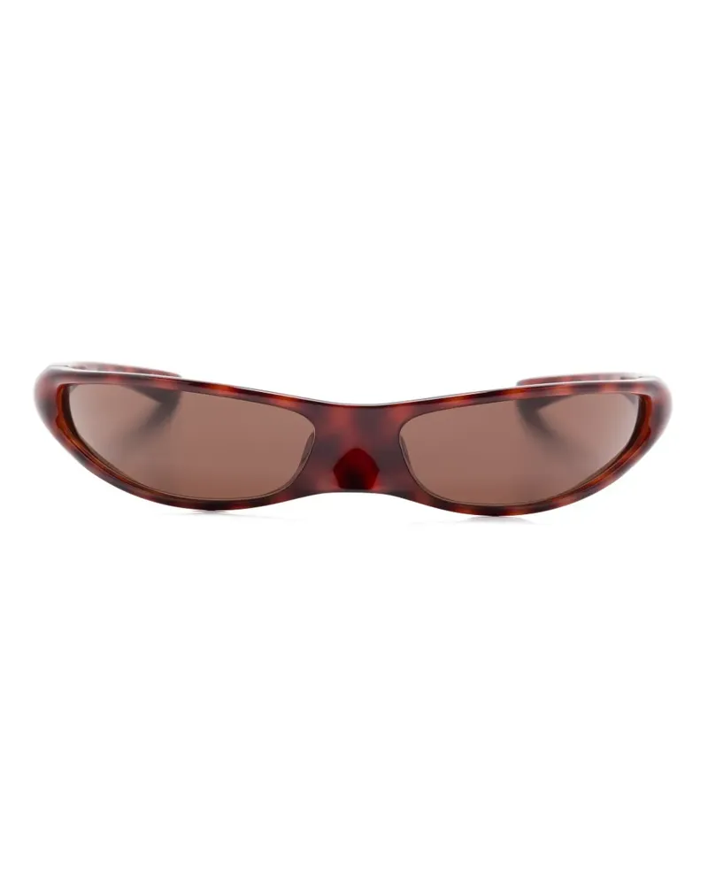 Balenciaga Ergonomische Sonnenbrille - Braun Braun