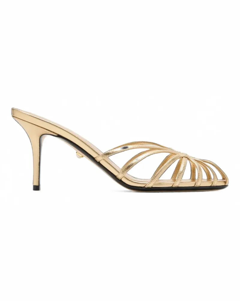 Alevì Mel Sandalen im Metallic-Look - Gold Gold