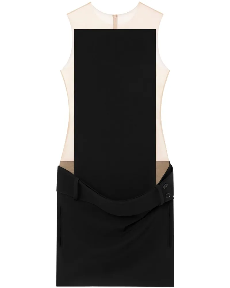 Courrèges Illusion Minikleid - Schwarz Schwarz