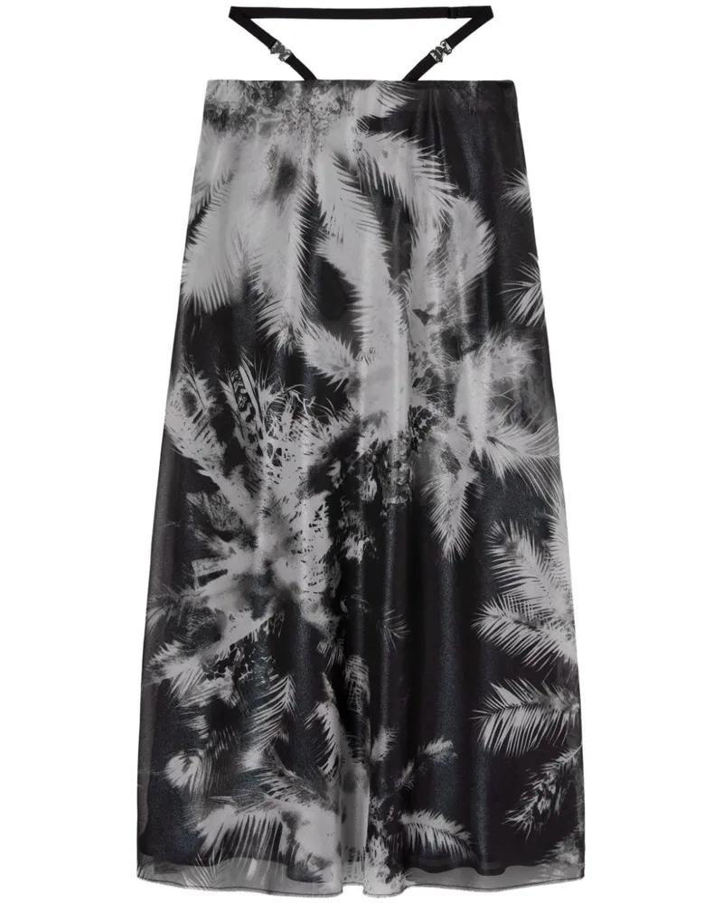Palm Angels Blueprint Midirock - Schwarz Schwarz