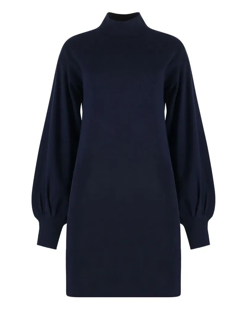 Malo Kleid aus Kaschmir - Blau Blau