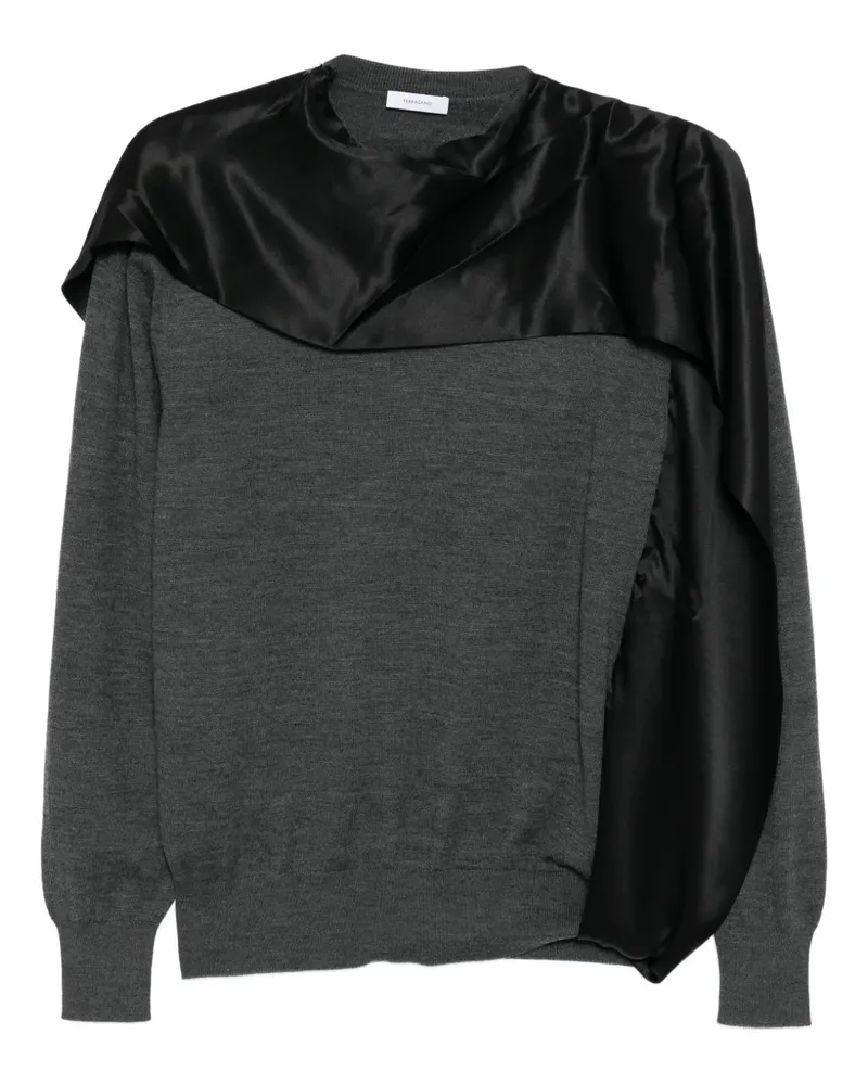 Ferragamo Pullover mit Schalkragen - Grau Grau