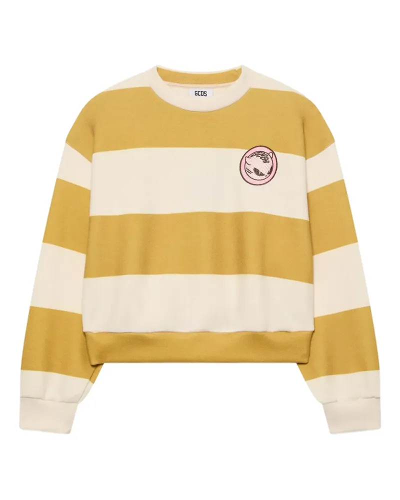 GCDS striped sweater - Gelb Gelb