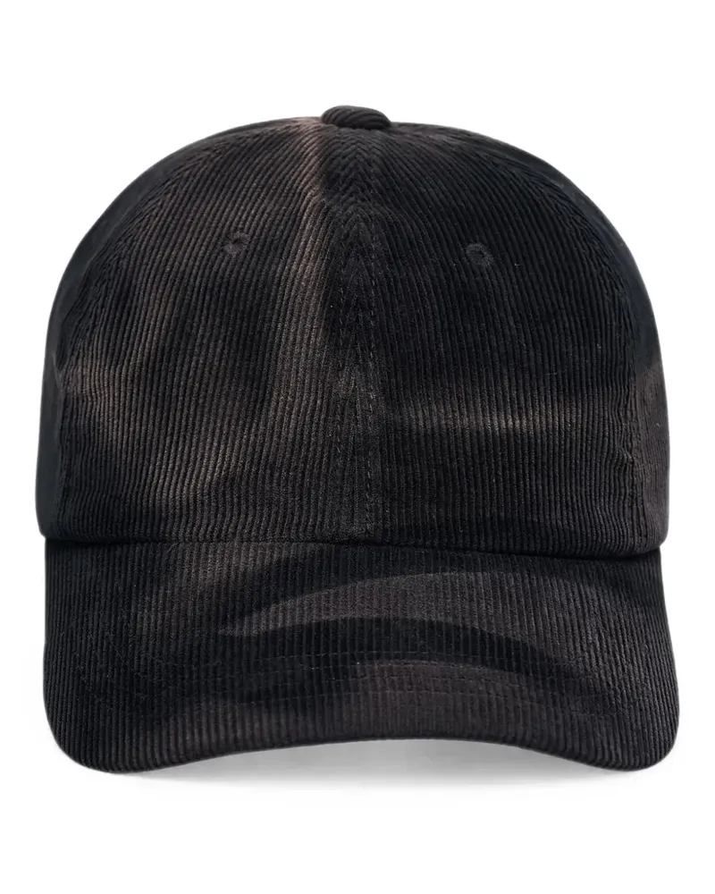 JiyongKim corduroy baseball cap - Schwarz Schwarz