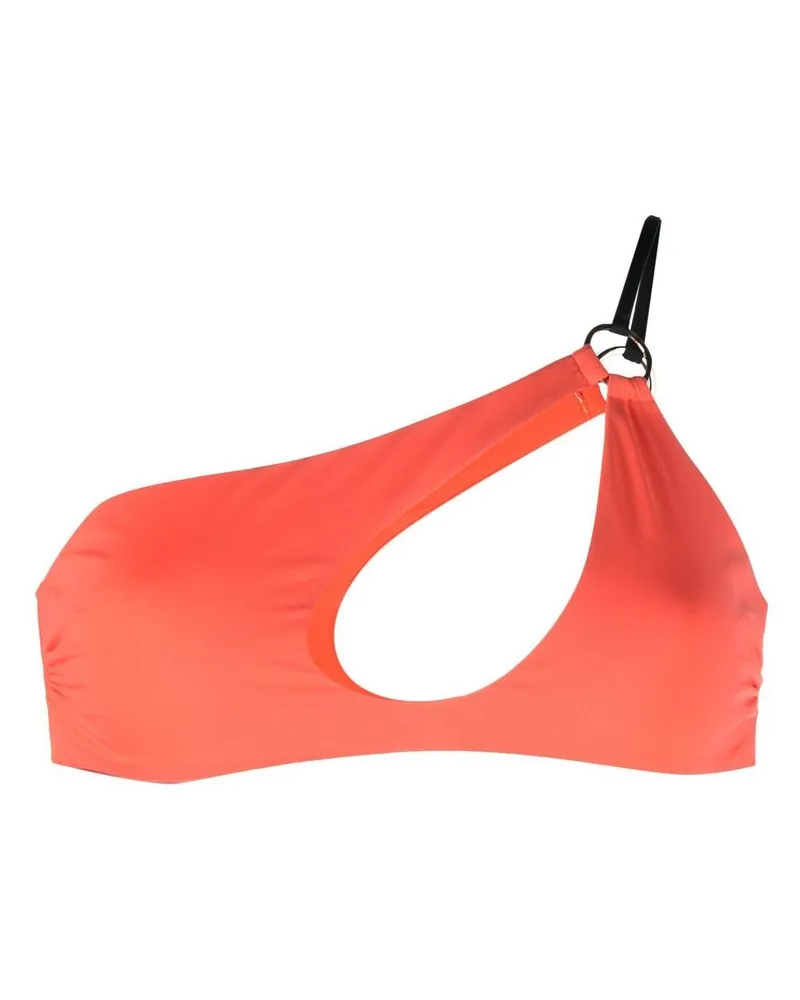 Roberto Cavalli One-Shoulder-Bikinioberteil - Orange Orange