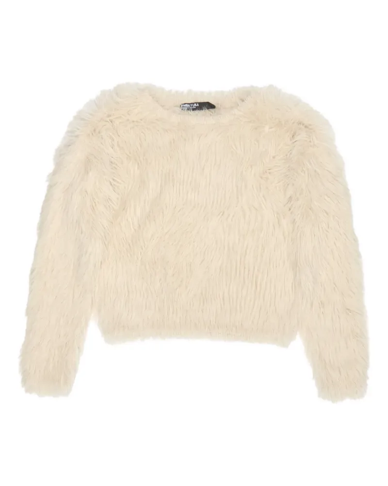 BIMBA Y LOLA Pullover mit rundem Ausschnitt - Weiß Weiß
