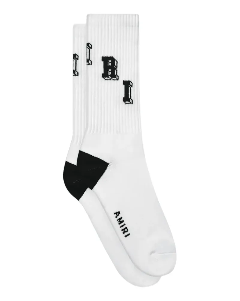 Amiri collegiate tube socks - Weiß Weiß