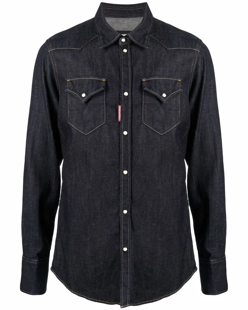 Dsquared2 Klassisches Jeanshemd - Blau Blau