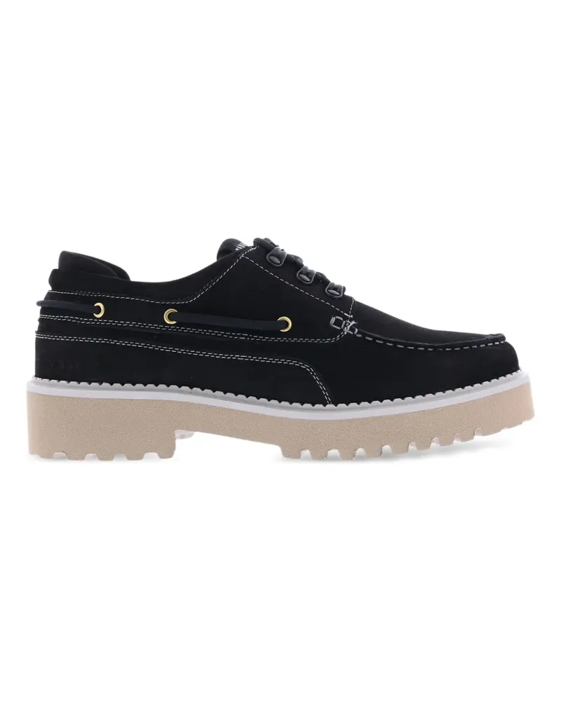 Nubikk Logan Yacht Segelschnürschuhe - Schwarz Schwarz
