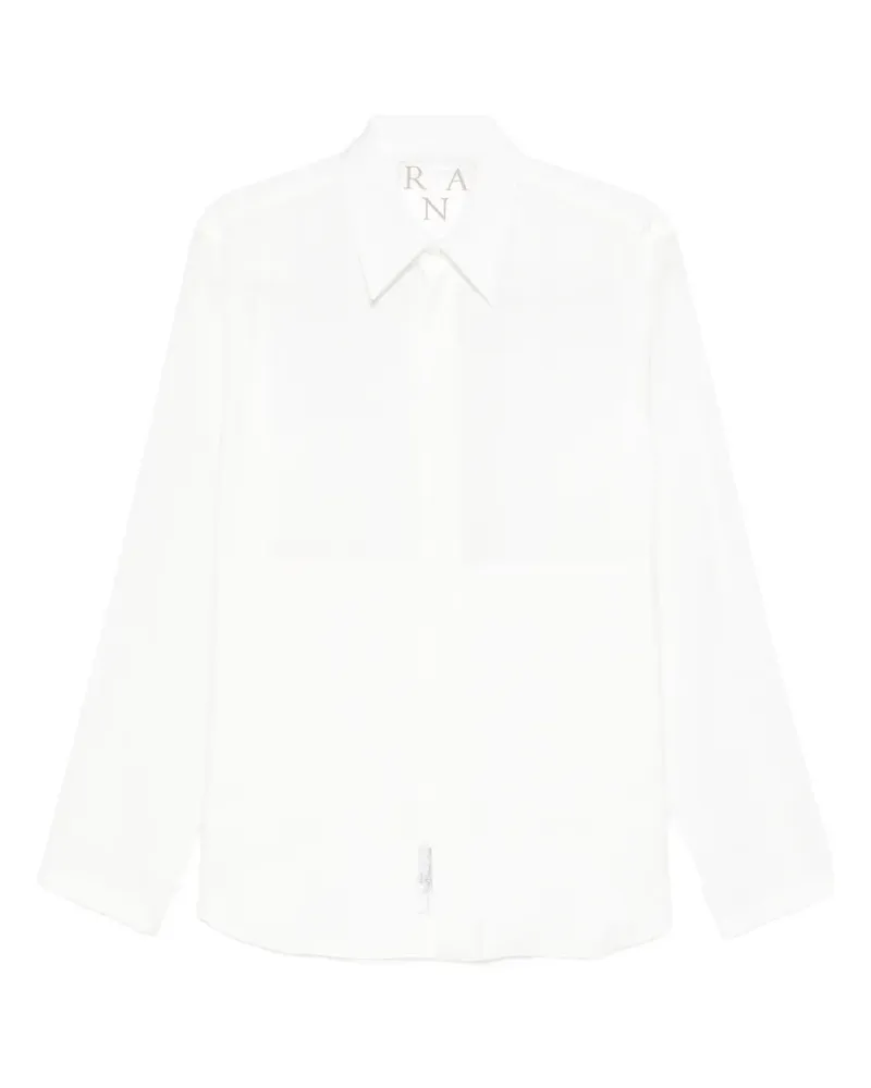 RANRA Langärmeliges Hemd - Weiß Weiß