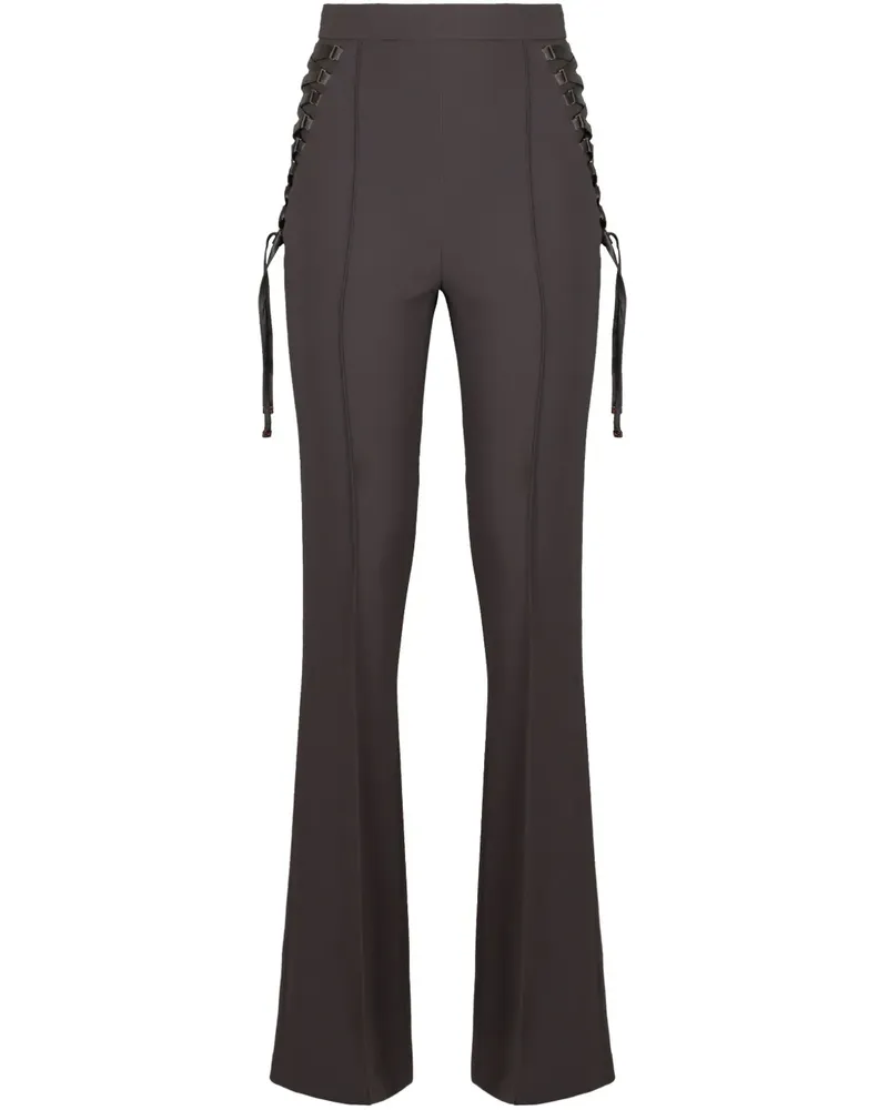 Elisabetta Franchi Ausgestellte Krepphose - Grau Grau