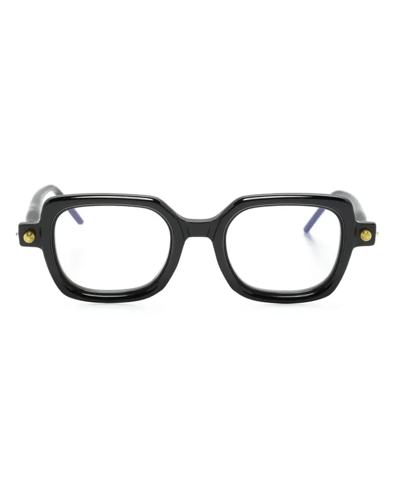 KUBORAUM P4 Brille mit eckigem Gestell - Schwarz Schwarz