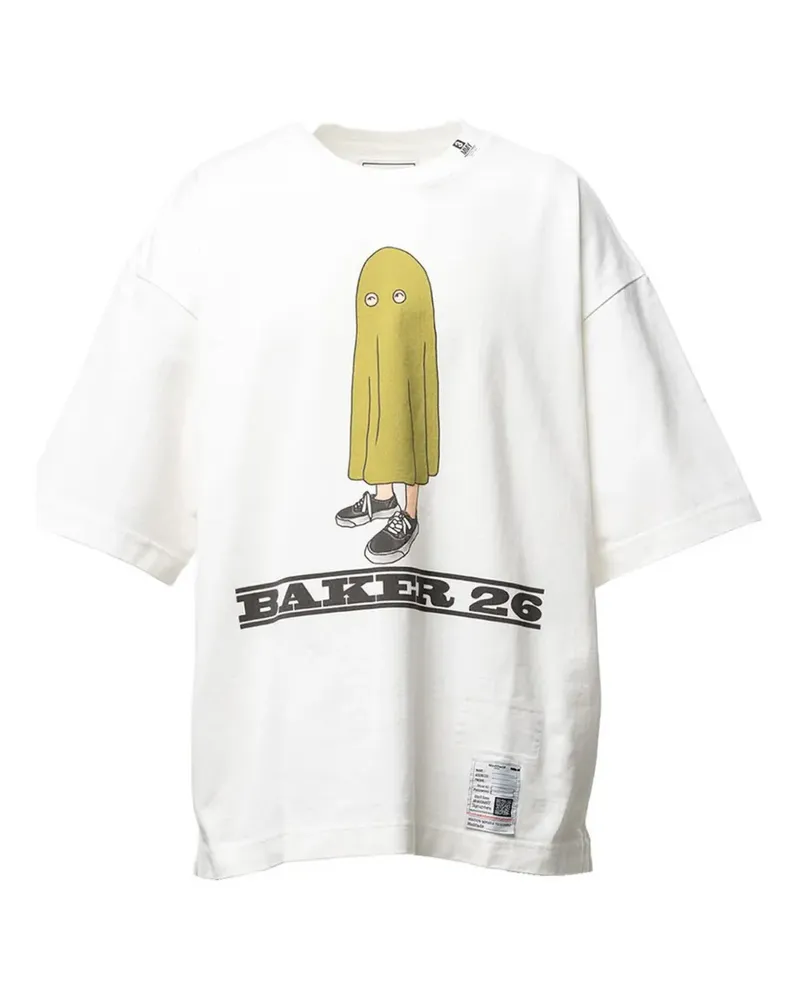MIHARAYASUHIRO Baker 26 T-Shirt mit Print - Weiß Weiß