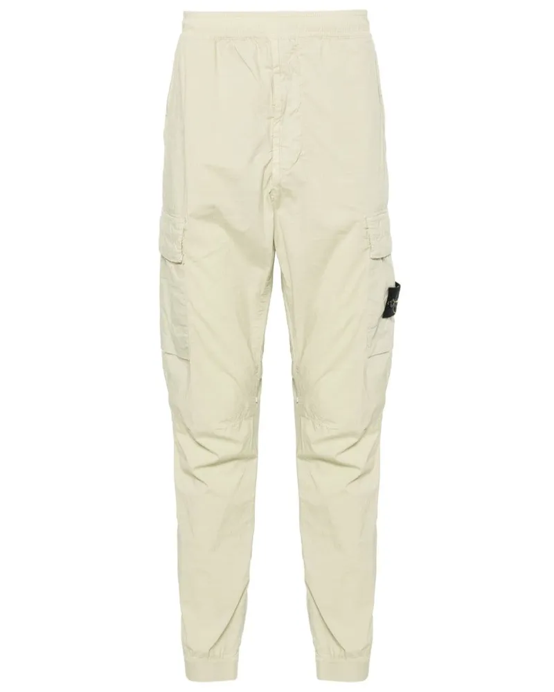 Stone Island Tapered-Cargohose mit Kompass-Patch - Grün Grün