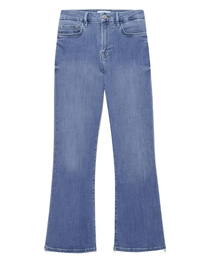 Frame Denim Ausgestellte High-Waist-Jeans - Blau Blau