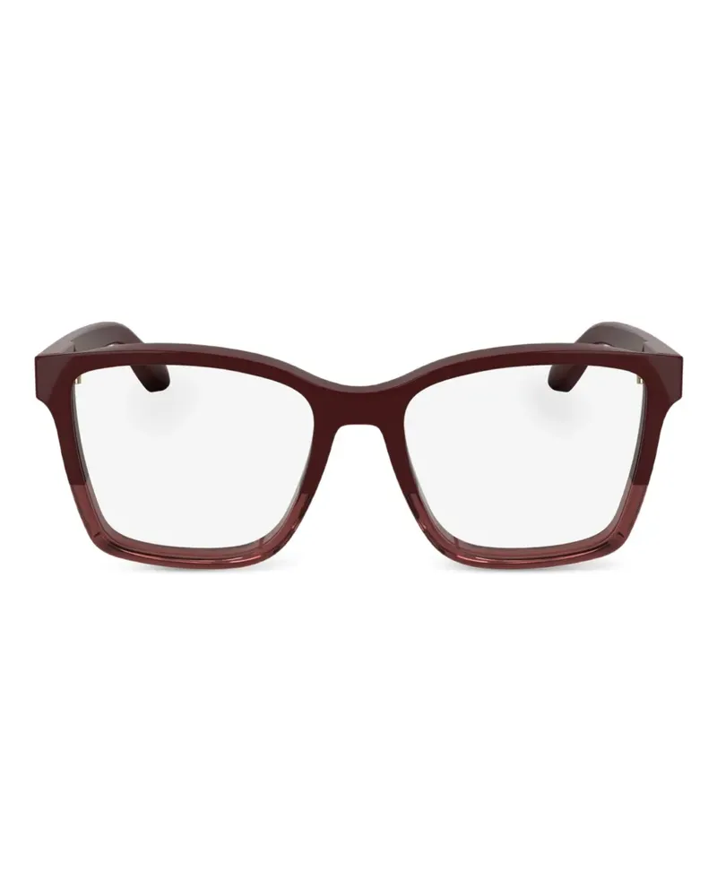 Calvin Klein Brille mit eckigem Gestell - Rot Rot