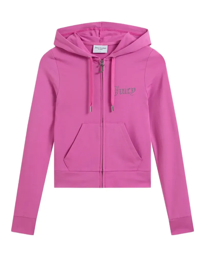Juicy Couture diamanté zip-through hoodie - Rosa Rosa