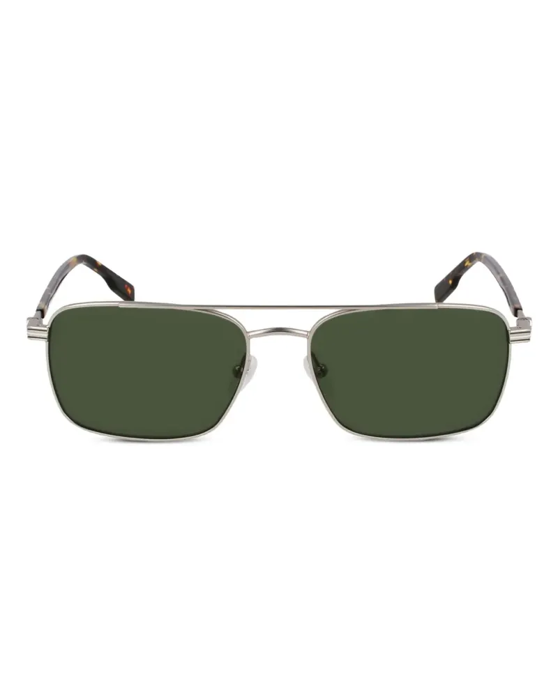 Lacoste Eckige Sonnenbrille - Silber Silber