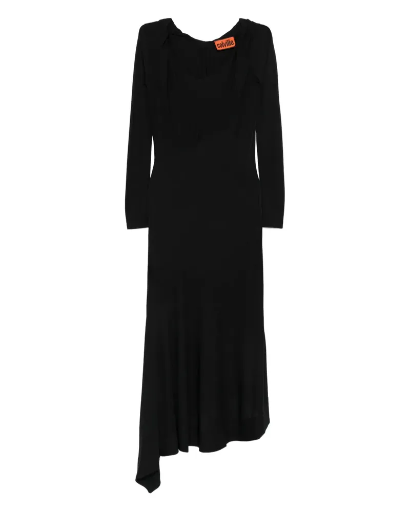 Colville Asymmetrisches Shing-a-ling Kleid - Schwarz Schwarz