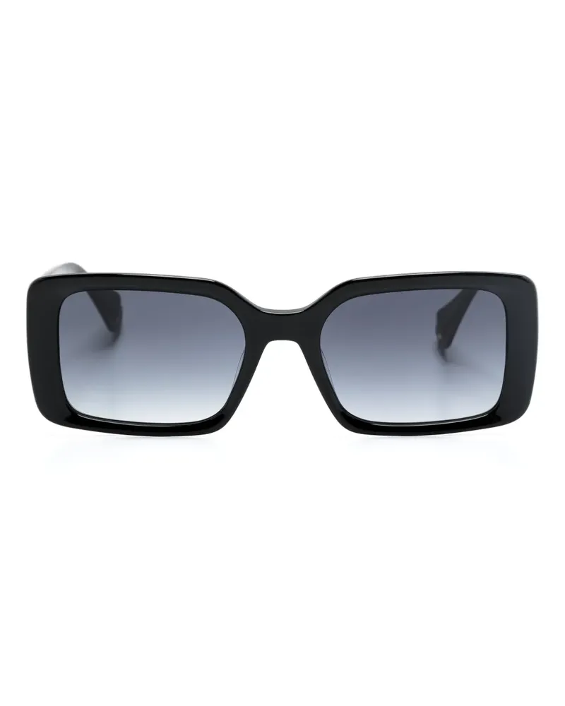 GIGI STUDIOS Eckige Sonnenbrille mit Farbverlauf - Schwarz Schwarz