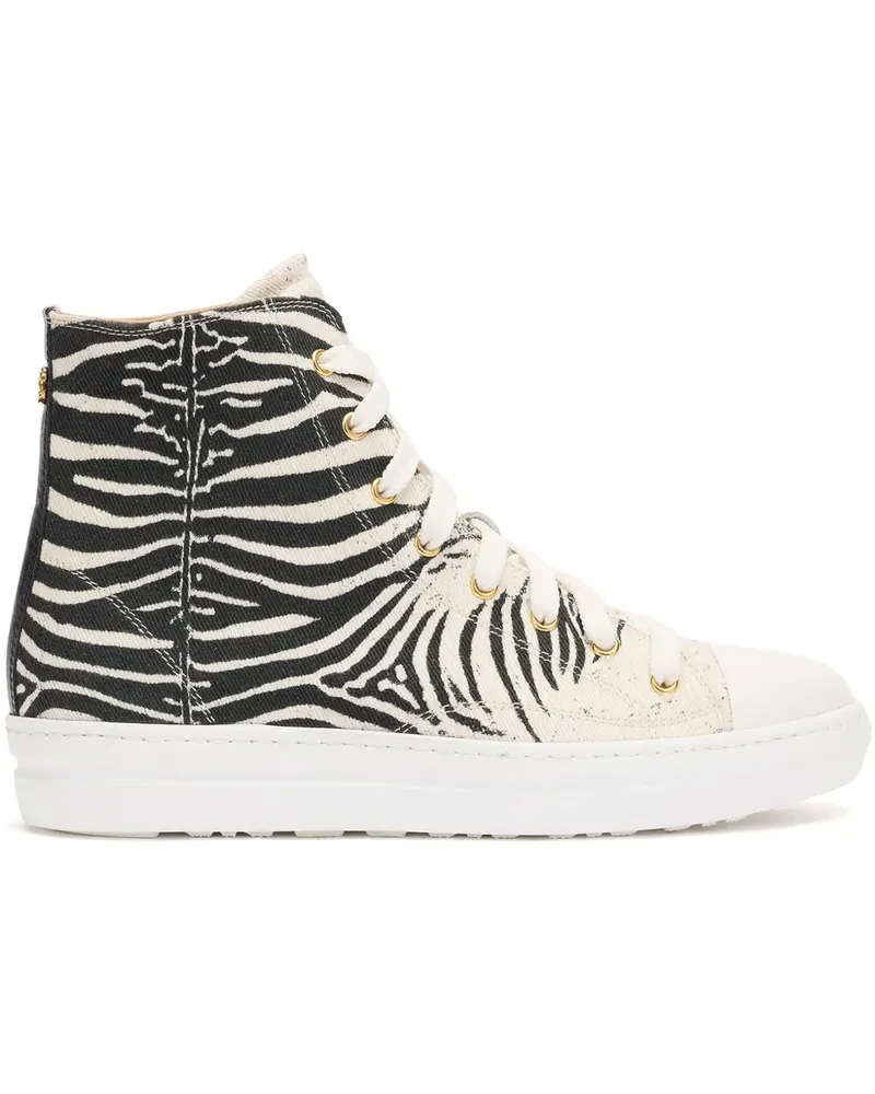 Roberto Cavalli Sneakers mit Print - Schwarz Schwarz