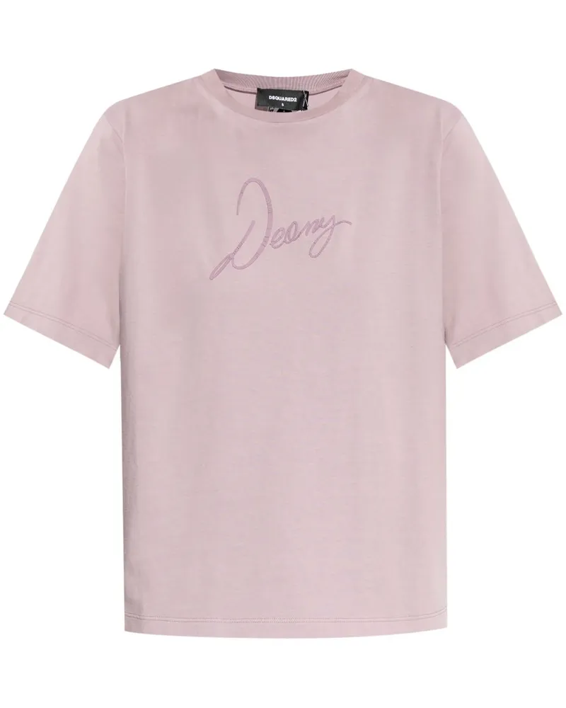 Dsquared2 T-Shirt mit Print - Violett Violett