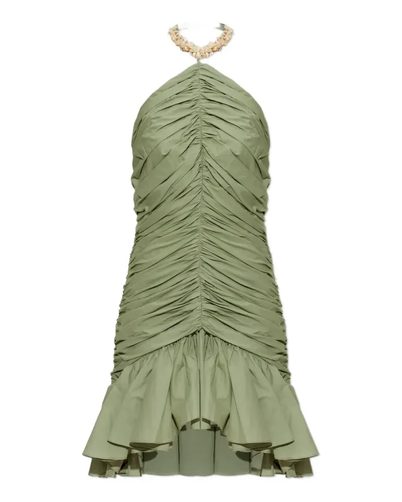 Balmain Drapiertes Minikleid - Grün Grün