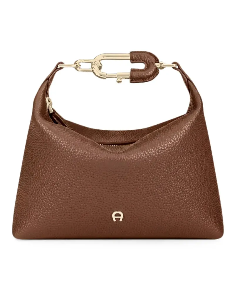 Aigner logo-plaque chain-link tote bag - Braun Braun