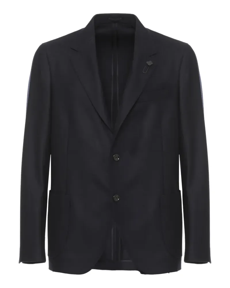 LARDINI Einreihige Jacke mit fallendem Revers - Blau Blau