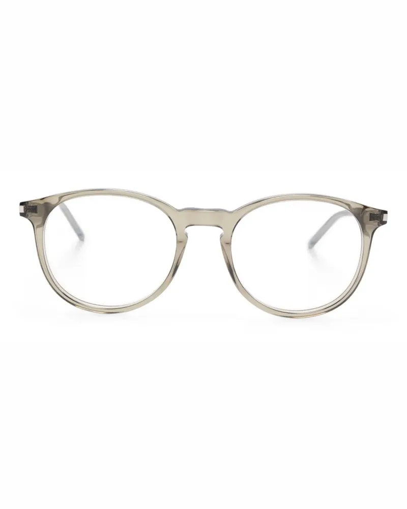 Saint Laurent Brille mit rundem Gestell - Grau Grau