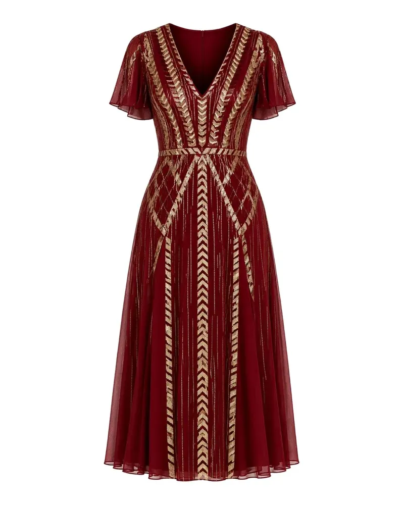 Temperley London Viola midi dress - Rot Rot