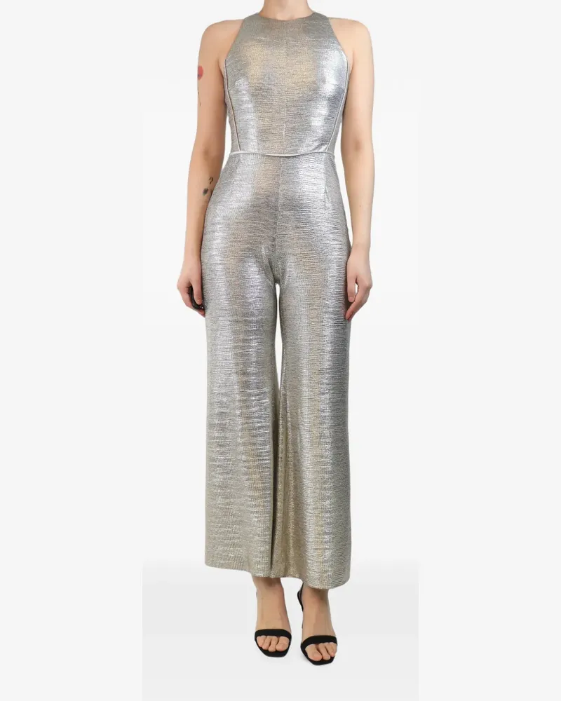 GALVAN lurex jumpsuit - Gold Gold