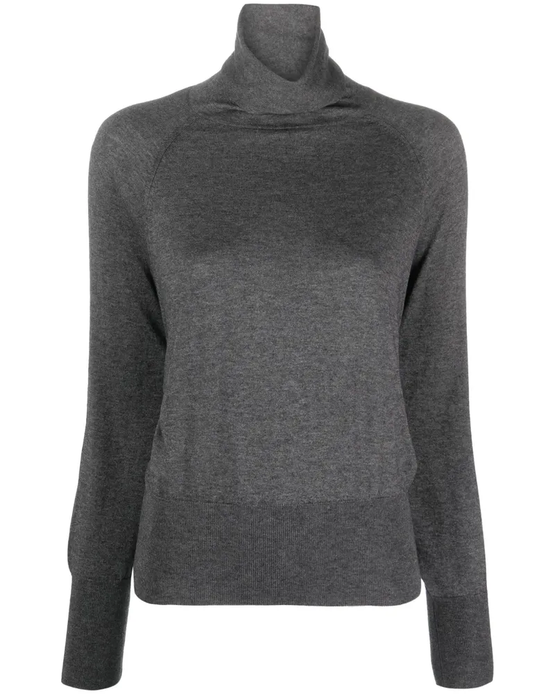 Wild Cashmere Pullover mit Stehkragen - Grau Grau