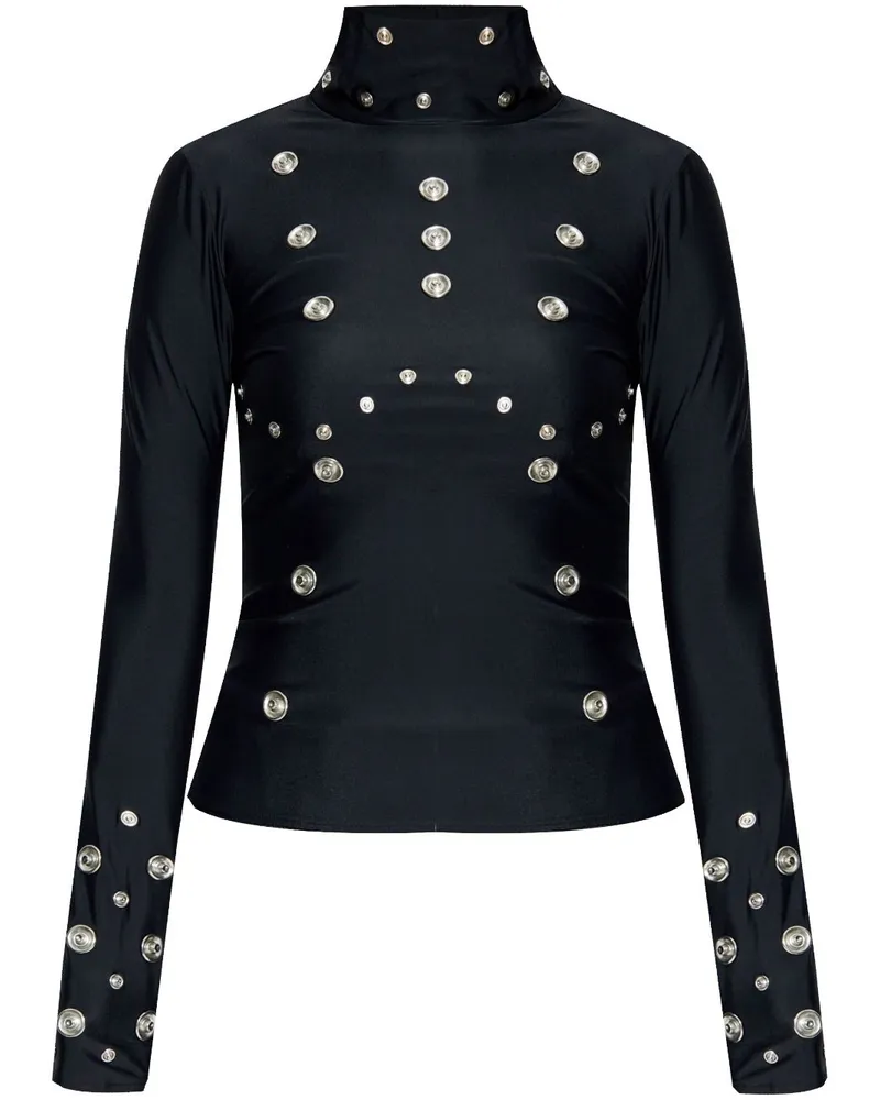 COPERNI Bluse mit Ösen - Schwarz Schwarz