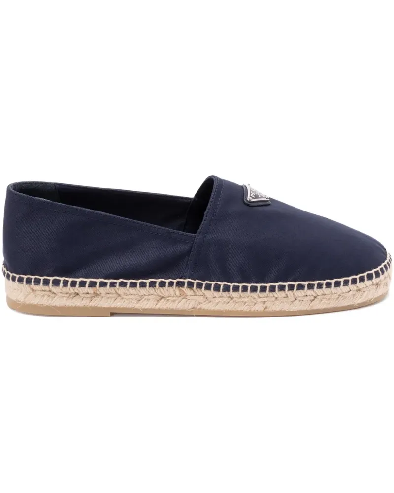 Prada Espadrilles mit Triangel-Logo - Blau Blau