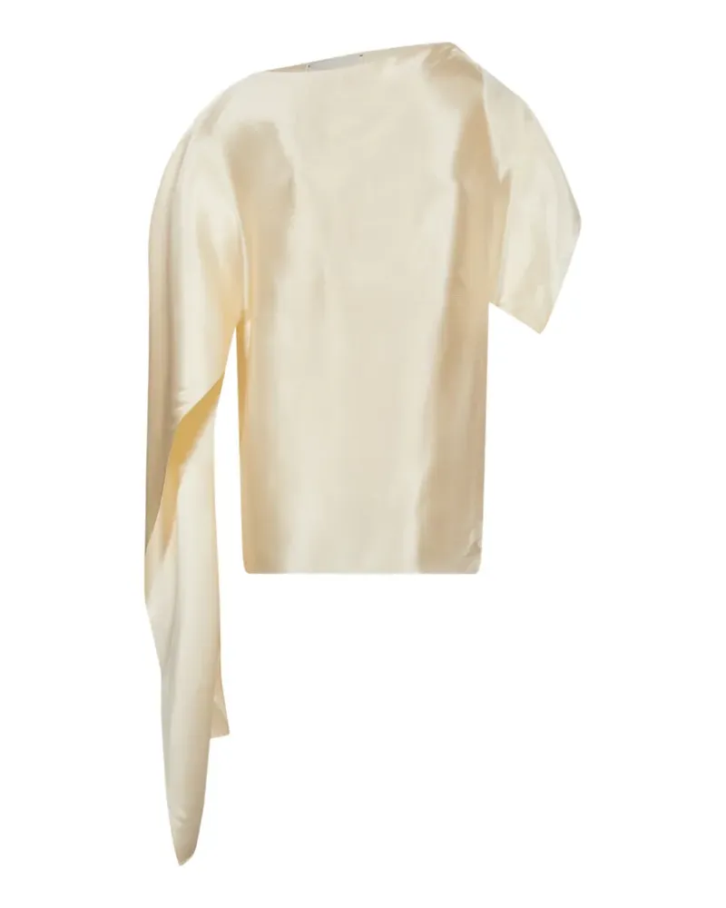 Magda Butrym Asymmetrische Bluse - Nude Nude