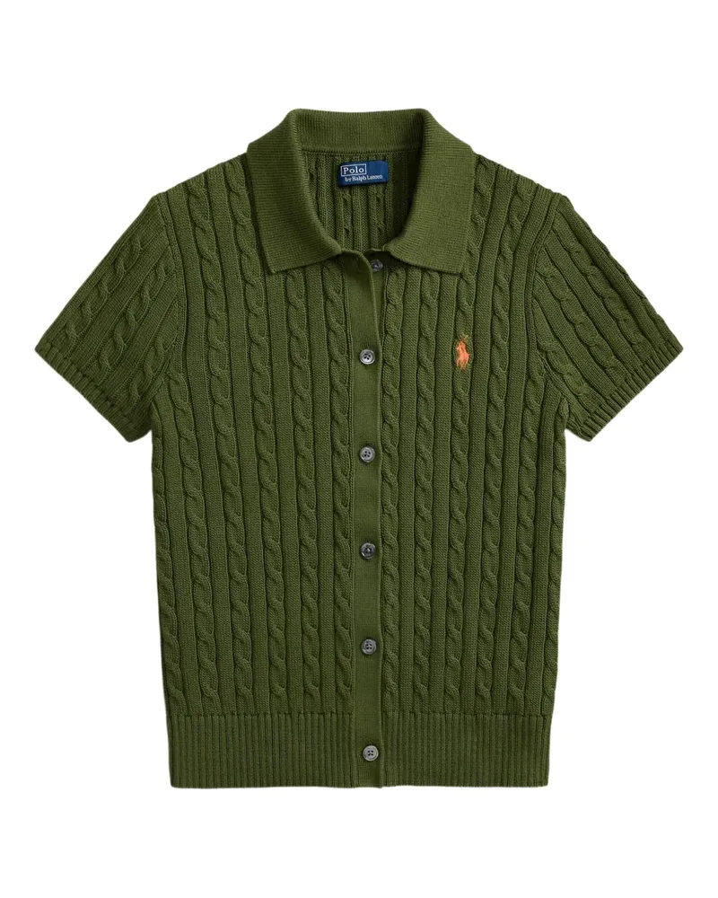 Ralph Lauren Cardigan mit Zopfmuster - Grün Grün