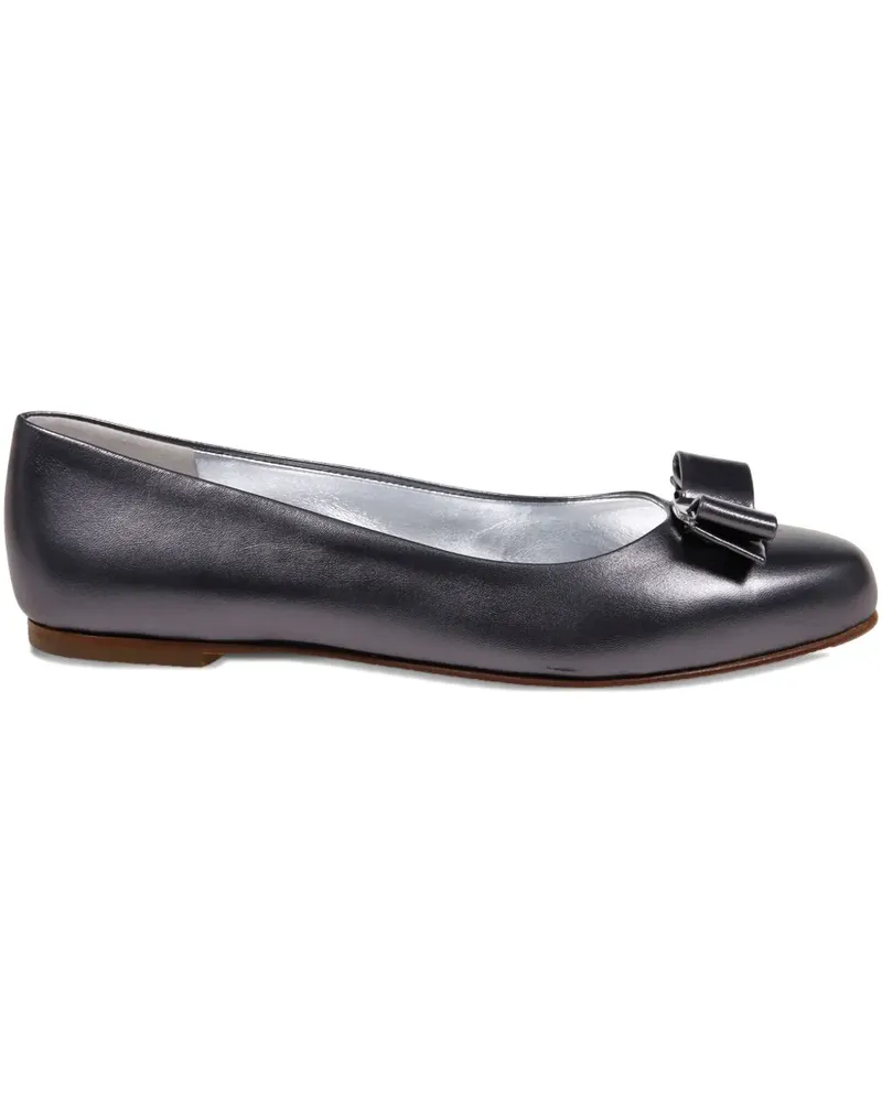 Ferragamo bow-detail ballerina shoes - Grau Grau