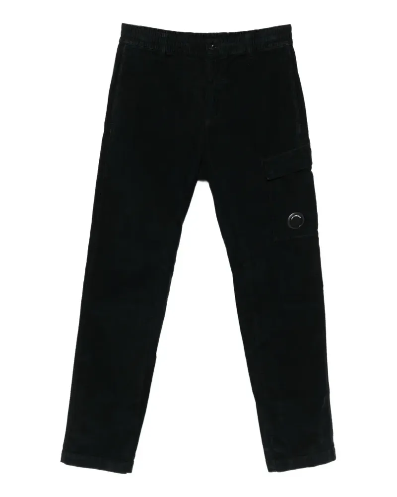 C.P. Company corduroy Lens-detail cargo pants - Schwarz Schwarz