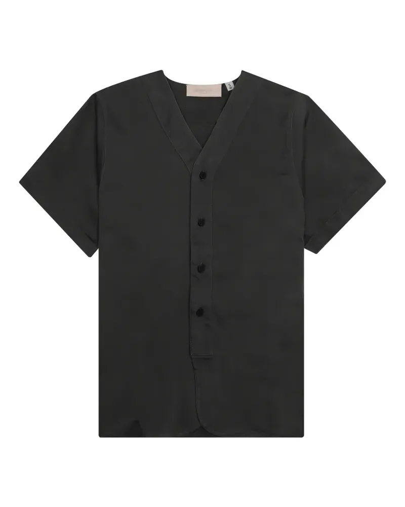 Fear of God V-neck button shirt - Schwarz Schwarz