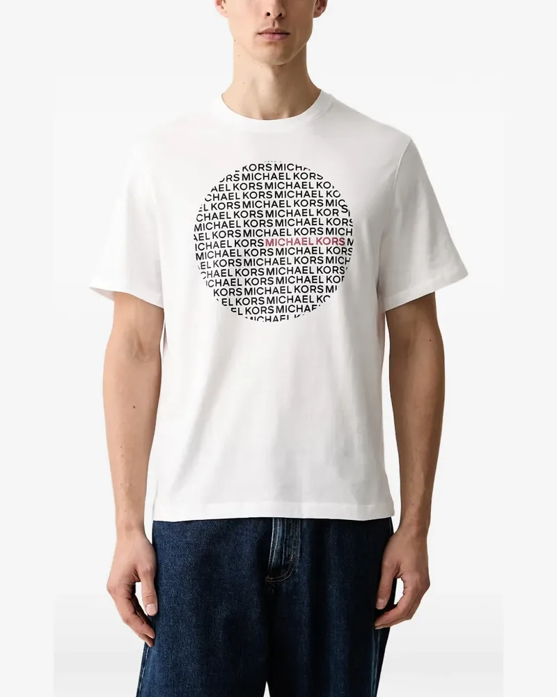Michael Kors T-Shirt mit Logo-Print - Weiß Weiß