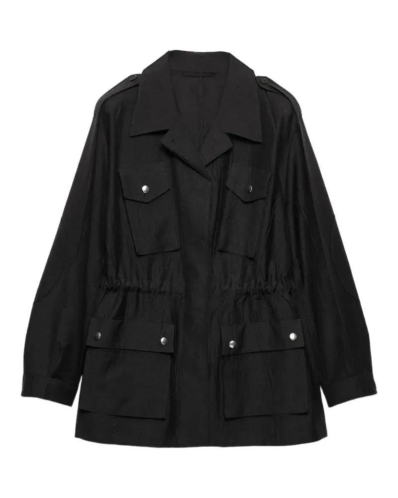 Prada buttoned pockets jacket - Schwarz Schwarz